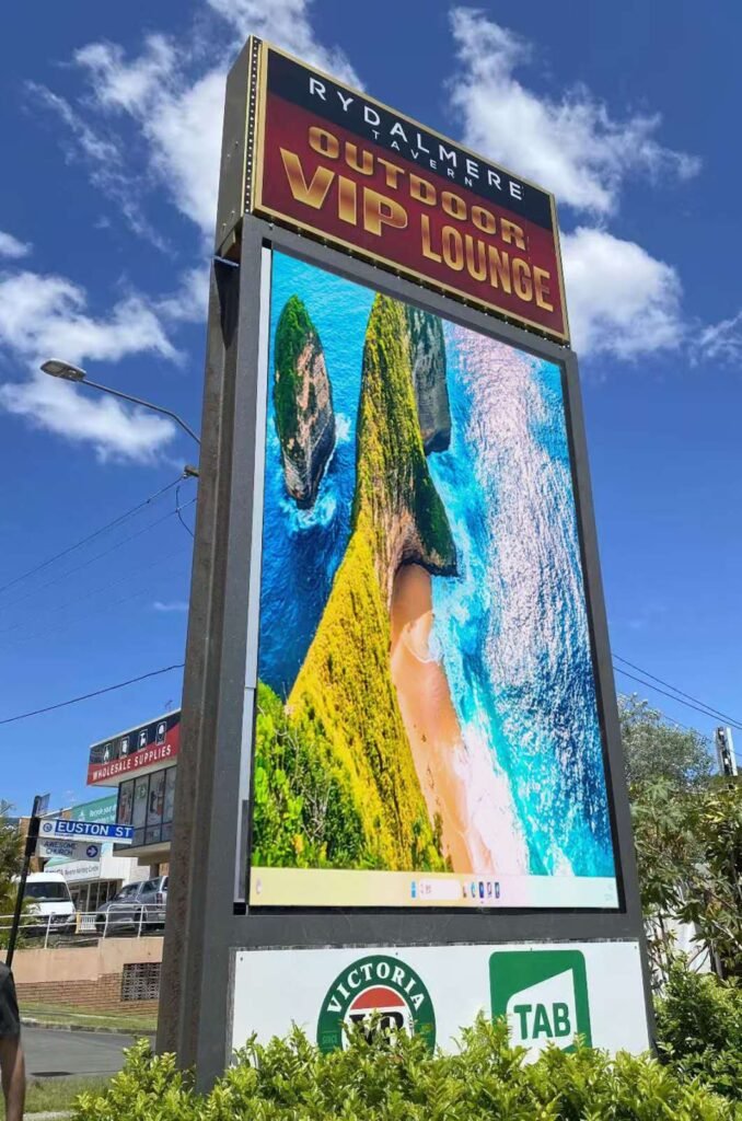Outdoor LED display permanent